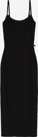Bershka Obleka | črna barva: sprednja stran
