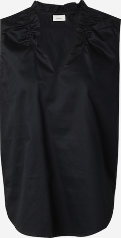 s.Oliver BLACK LABEL Blusentop in Schwarz: Vorderseite