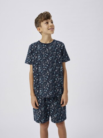 TWO SOON Pajamas in Blue: front