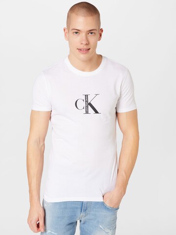 Calvin Klein Jeans - Camiseta en blanco: frente