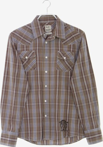 Pepe Jeans Button Up Shirt in S in Brown: front
