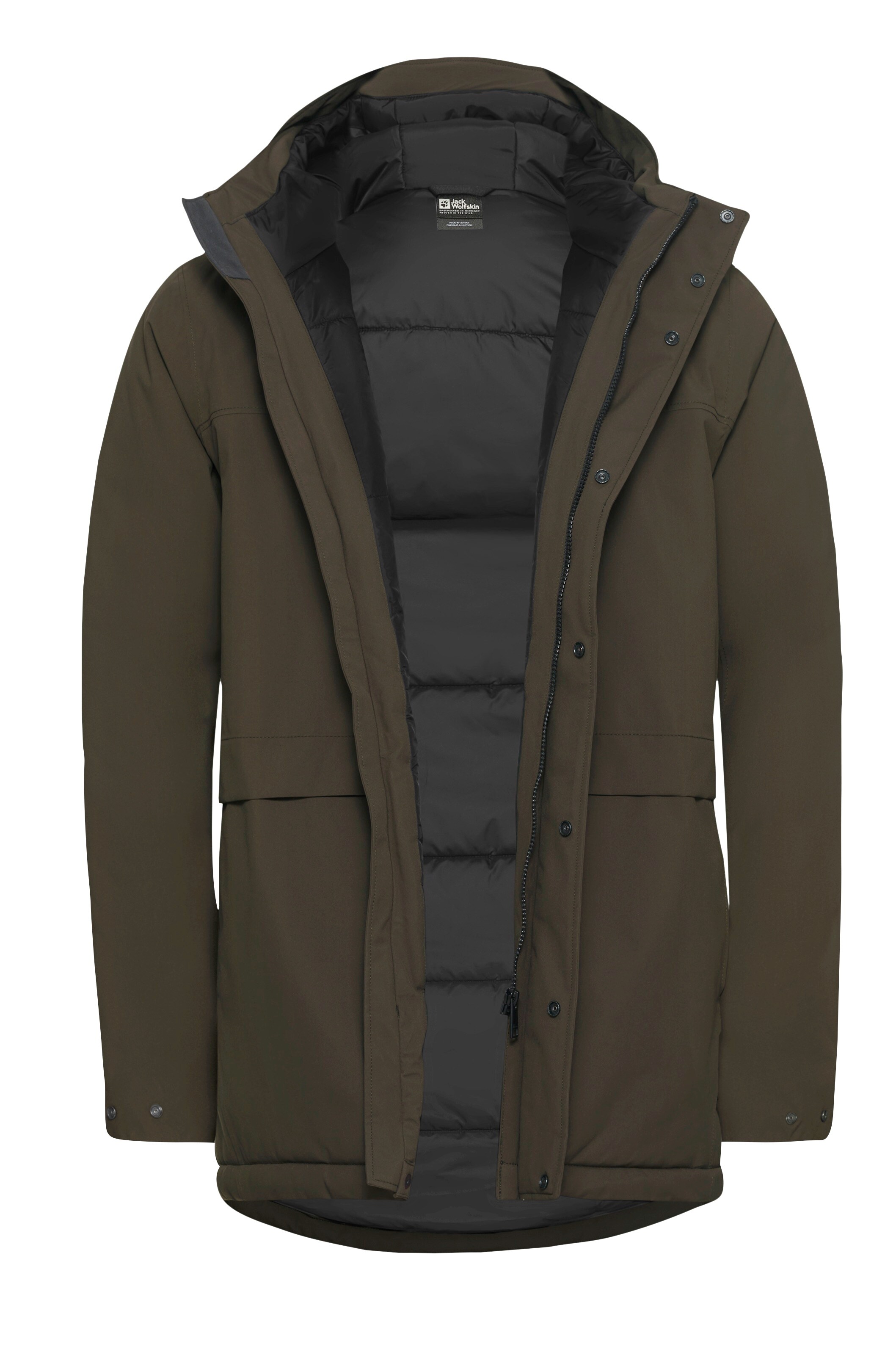 JACK WOLFSKIN Winter Parka in Green