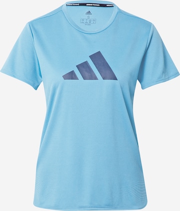 ADIDAS PERFORMANCE - Camiseta funcional en azul: frente