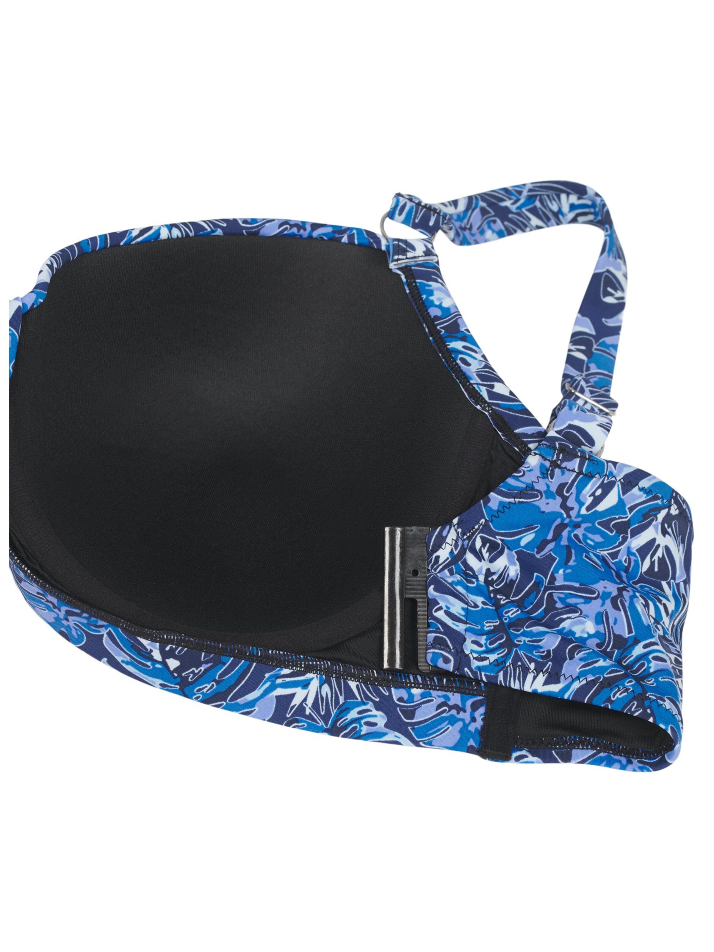 Swim by Zizzi Σουτιέν για T-Shirt Τοπ μπικίνι σε μπλε