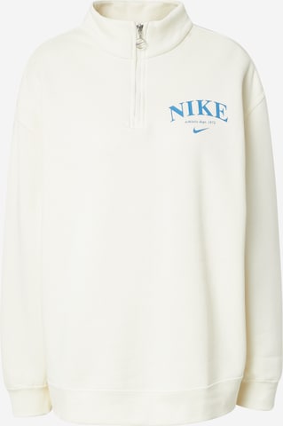 Nike Sportswear Sweatshirt in White: front