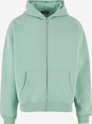 2Y Studios Zip-Up Hoodie 'Globus' in Green: front