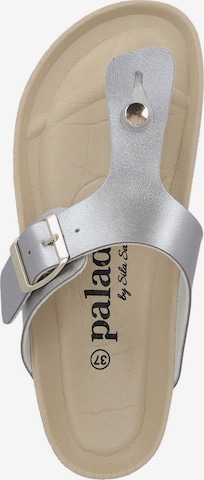 Palado T-Bar Sandals 'Kos BEGS' in Silver