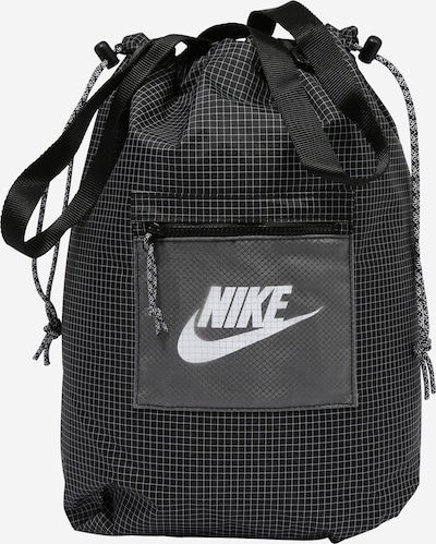 Nike Sportswear Чанта тип „торба“ 'Heritage' в светлосиво / черно / бяло, Преглед на продукта