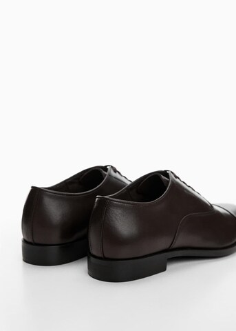 MANGO MAN Lace-Up Shoes 'Pauloin' in Brown