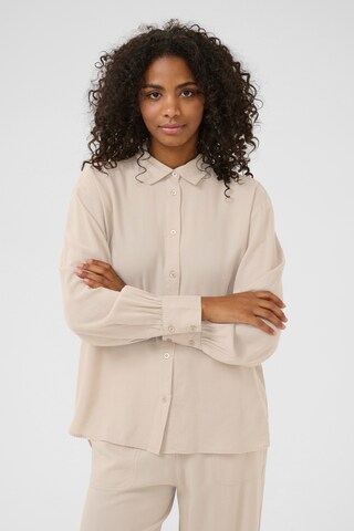 Camicia da donna di Kaffe in grigio: frontale