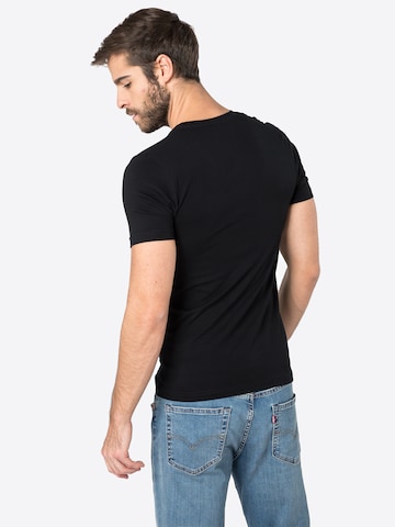 OLYMP Regularny krój Koszulka 'Level 5' w kolorze czarny