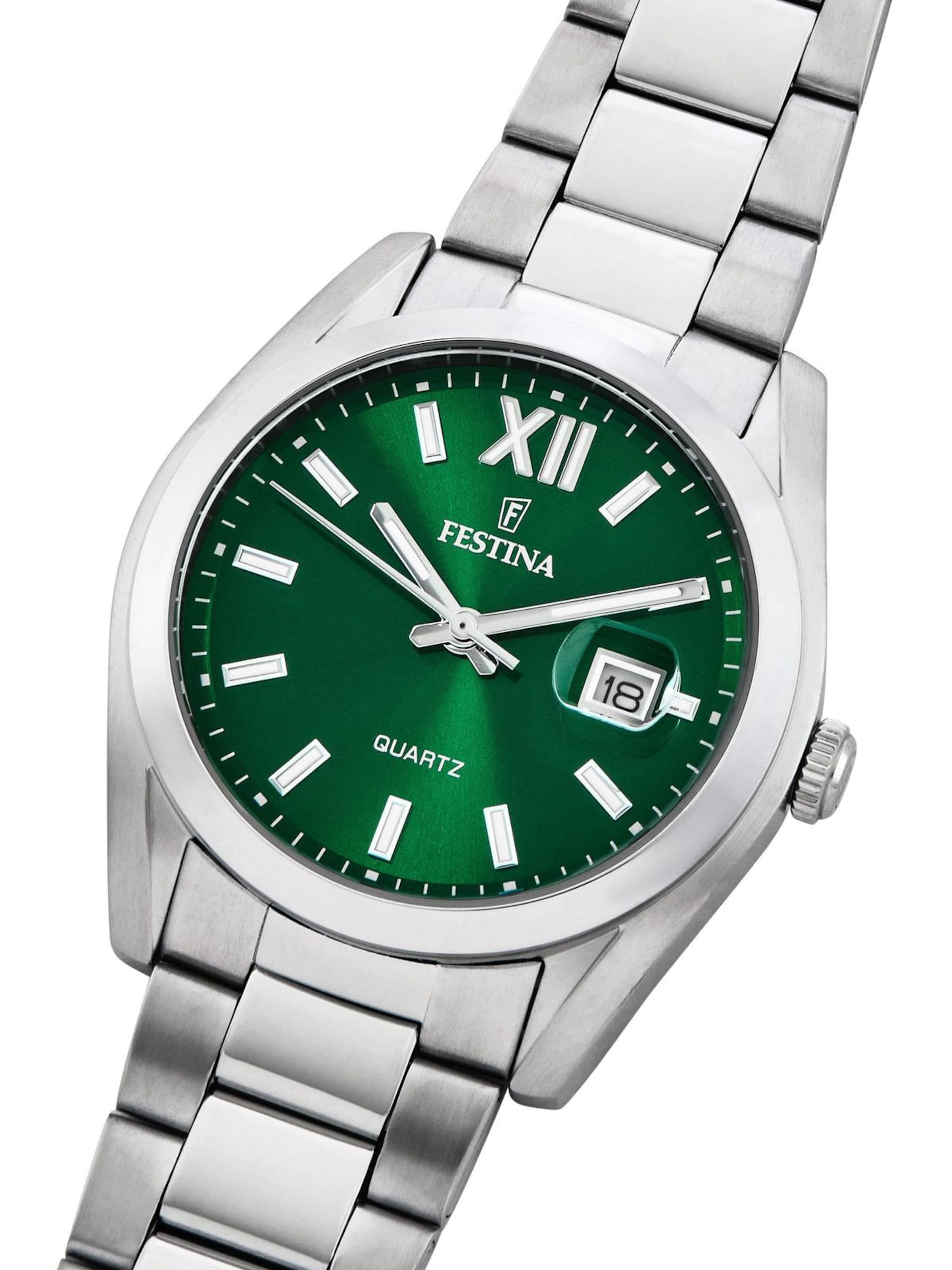 FESTINA Analoog horloge 'Watch Acero Clasico' in Groen