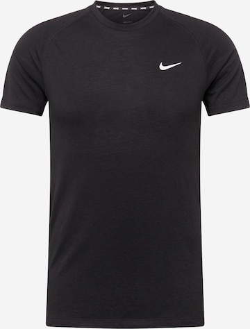NIKETehnička sportska majica 'FLEX REP' - crna boja: prednji dio