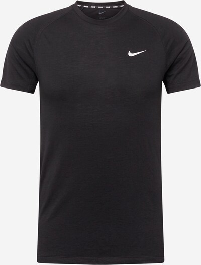 NIKE Functioneel shirt 'FLEX REP' in de kleur Zwart / Wit, Productweergave