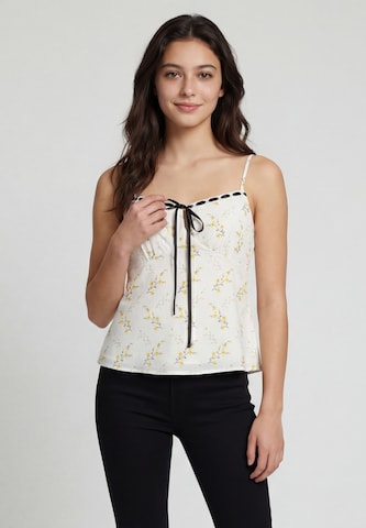 MYMO - Top en blanco: frente