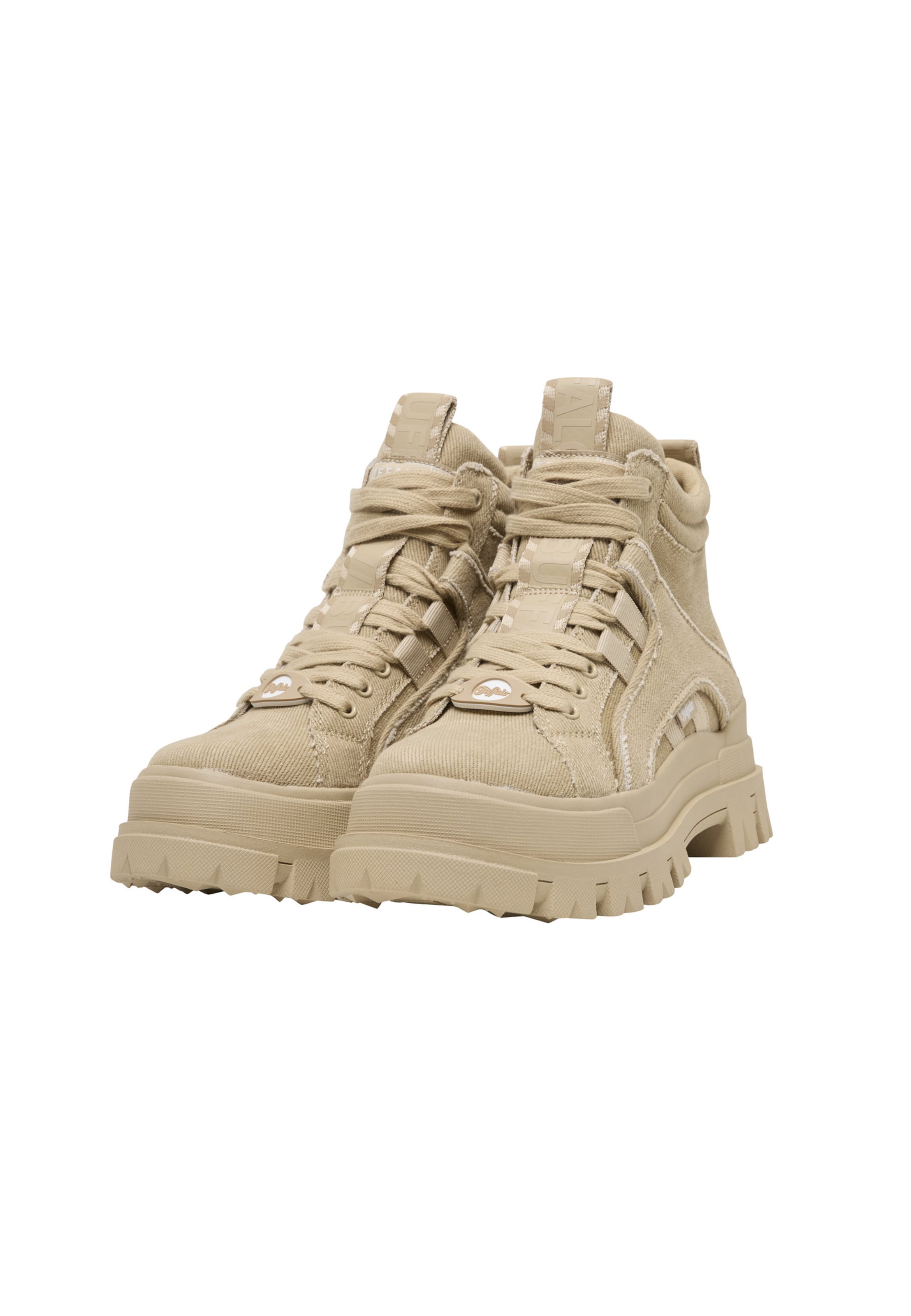 BUFFALO Enkellaarsjes 'Aspha NC' in Beige