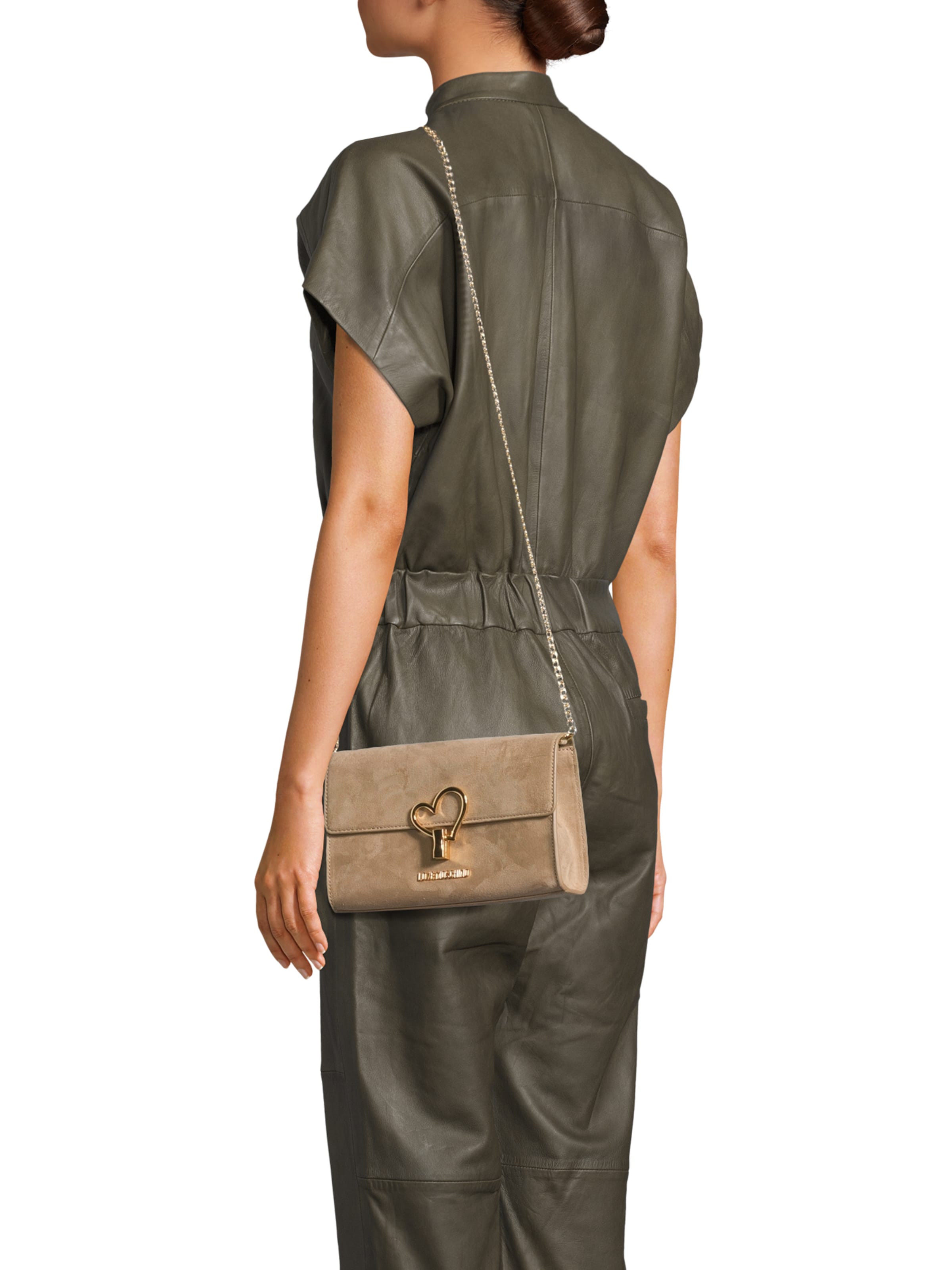 Love Moschino Κλατς σε μπεζ