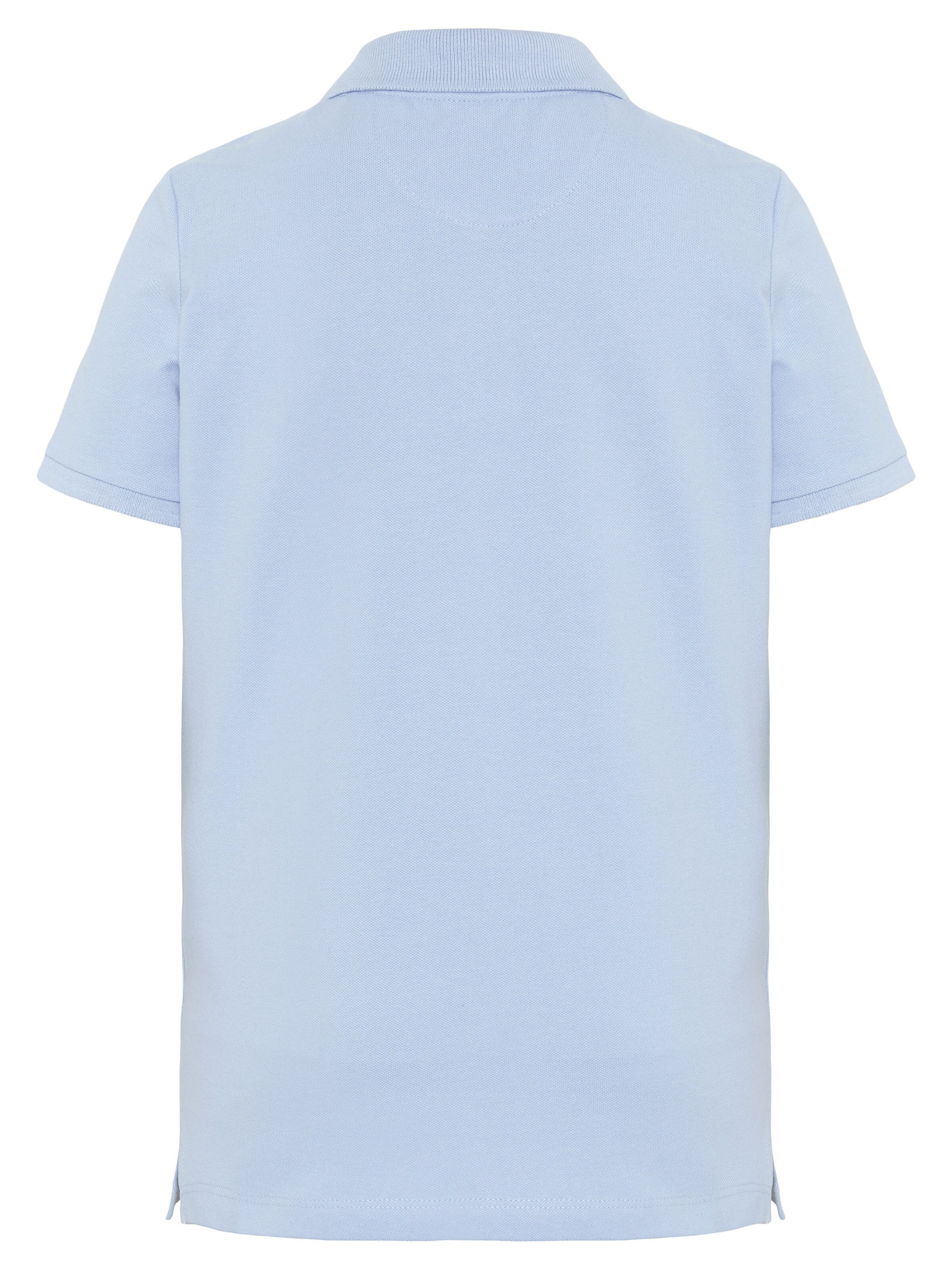 Polo Sylt Shirt ' im Basic-Look mit Label-Stitching ' in Blue