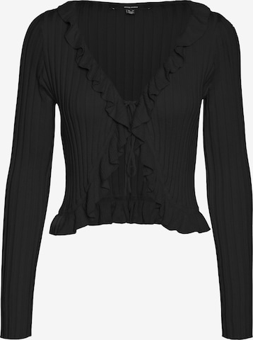 VERO MODA Knit Cardigan 'PROVENCE ' in Black: front