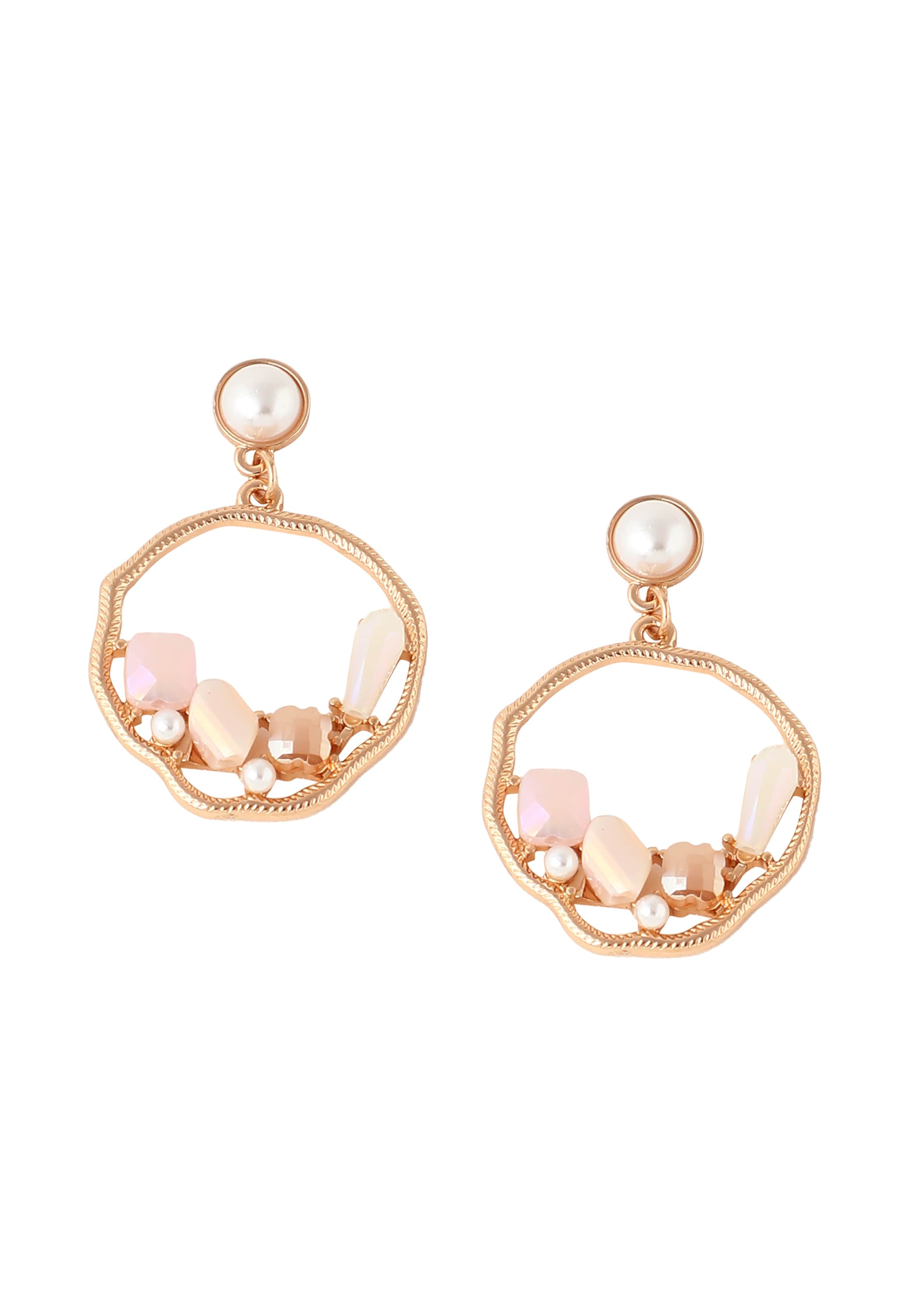 SOHI Σκουλαρίκια 'Lally' σε χρυσό: μπροστά