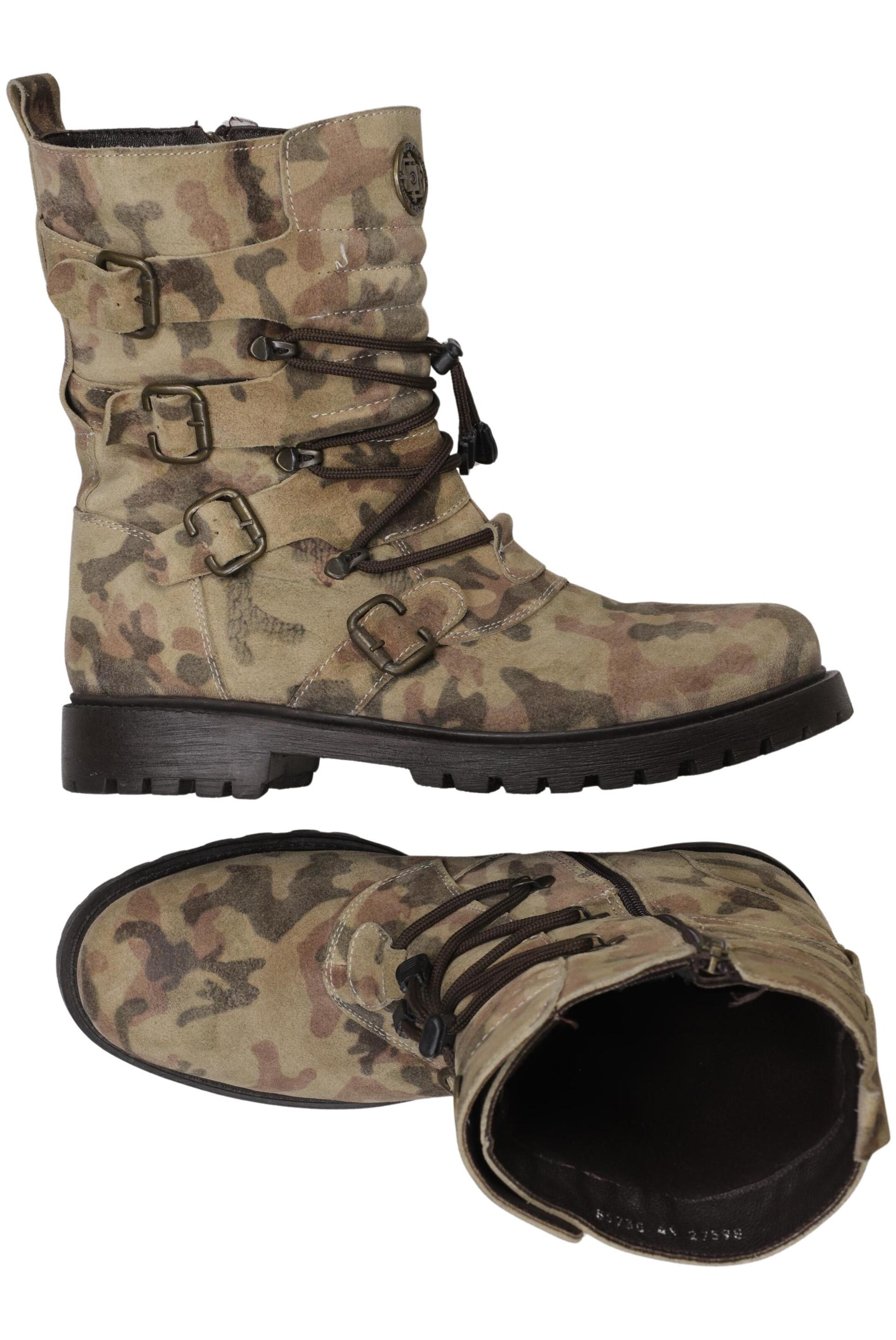 CIPO & BAXX Anke & Mid-Calf Boots in 45 in Brown: front