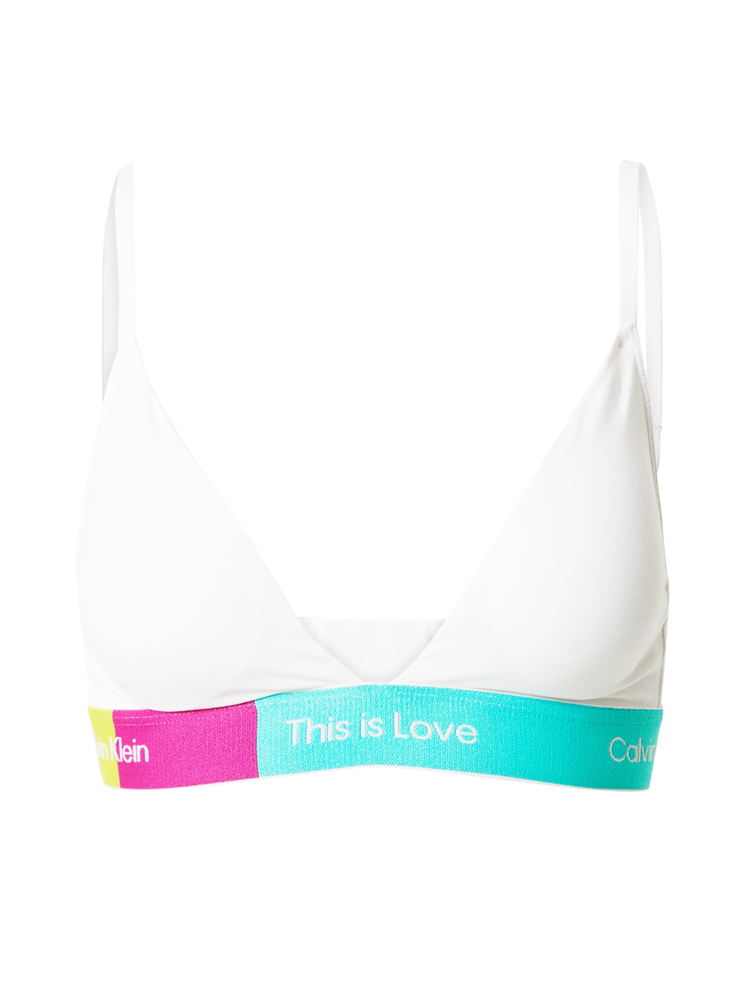 Triangle Soutien-gorge Calvin Klein Underwear en blanc : devant