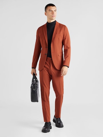 SELECTED HOMME Slim fit Suit 'LIAM' in Brown
