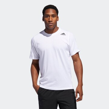 Coupe regular T-Shirt fonctionnel 'Freelift Prime Lite' ADIDAS PERFORMANCE en blanc : devant