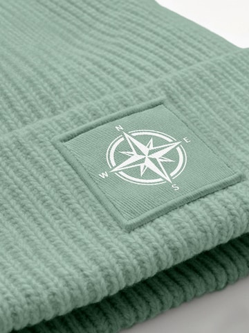 Neverless Beanie 'Windrose' in Green