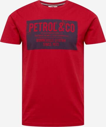 Petrol Industries T-Shirt in Rot: predná strana