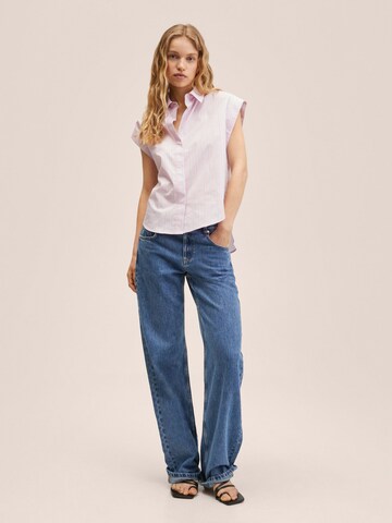 MANGO Blus 'MATRIS' i rosa