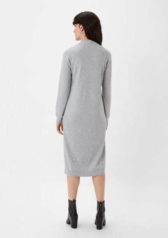 comma casual identity Knitted dress in Grey: back