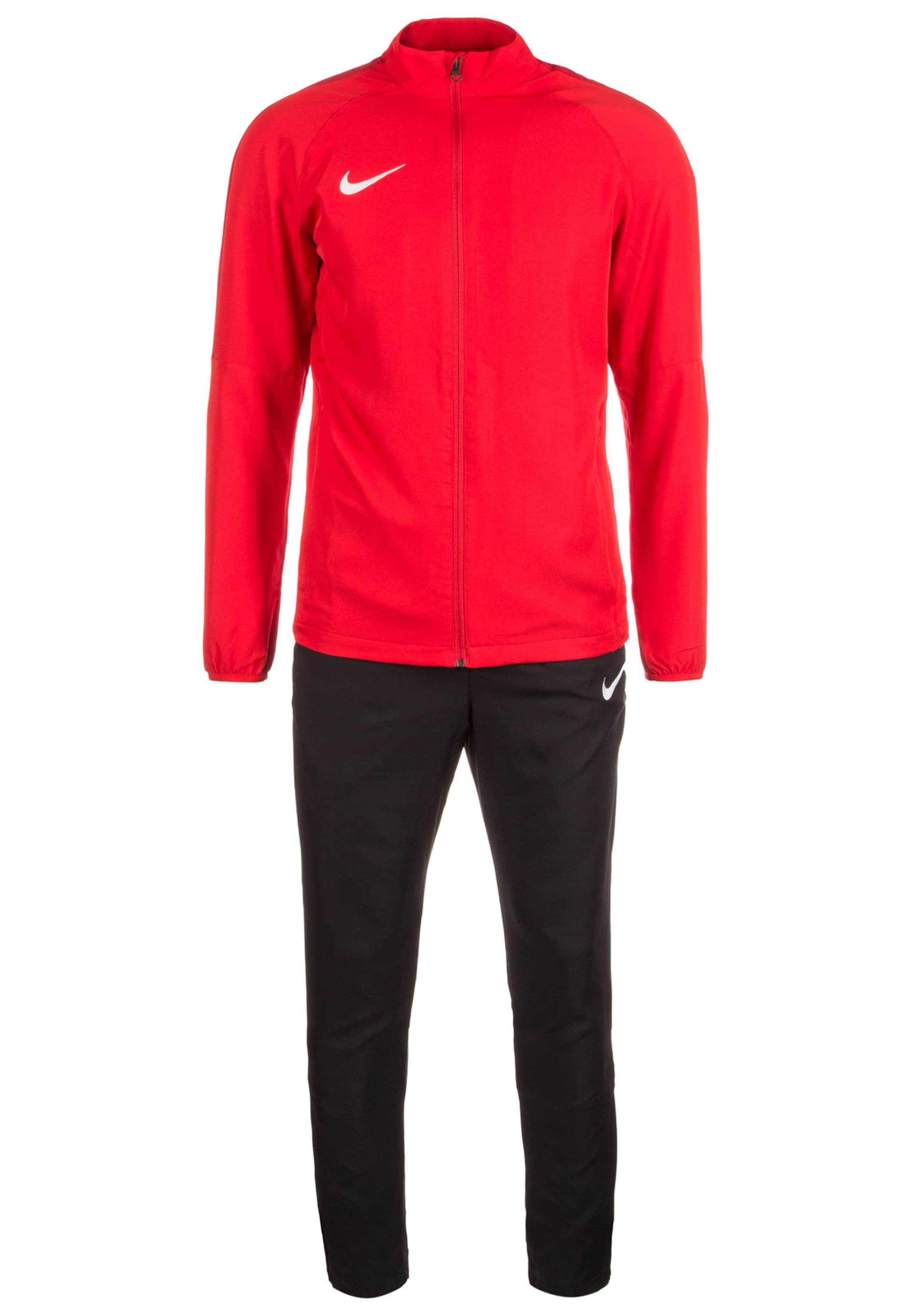 NIKE Trainingsanzug in rot / schwarz