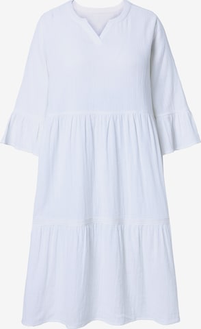 Ulla Popken Dress in White: front