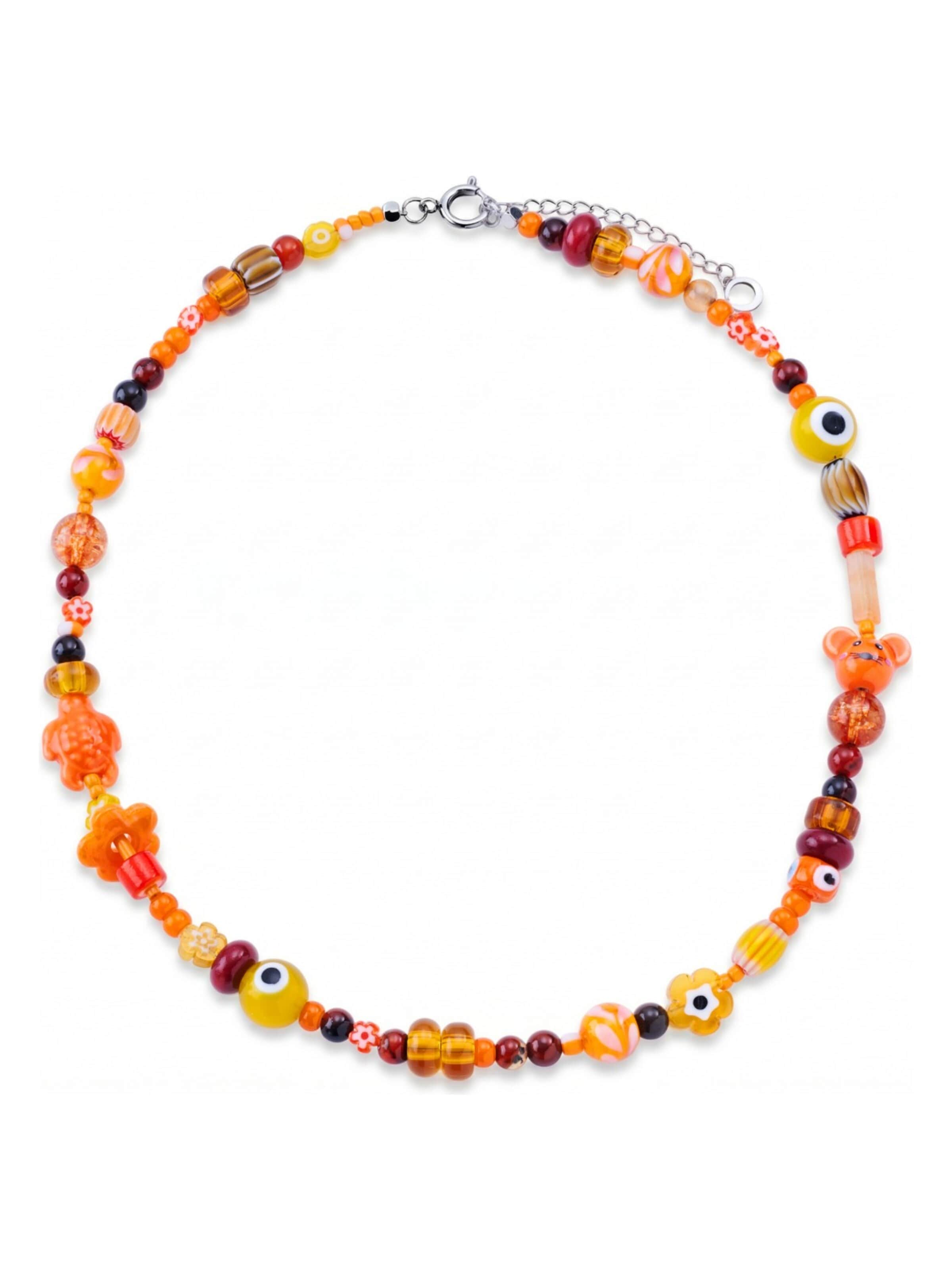 Otsu Kæde 'Pearlmania' i orange