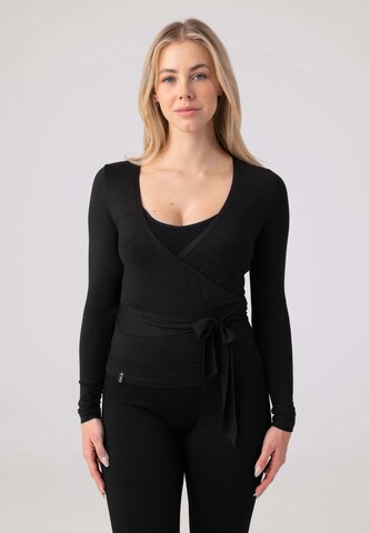 OCEANSAPART Funktionsshirt 'Blake' in Schwarz: Vorderseite