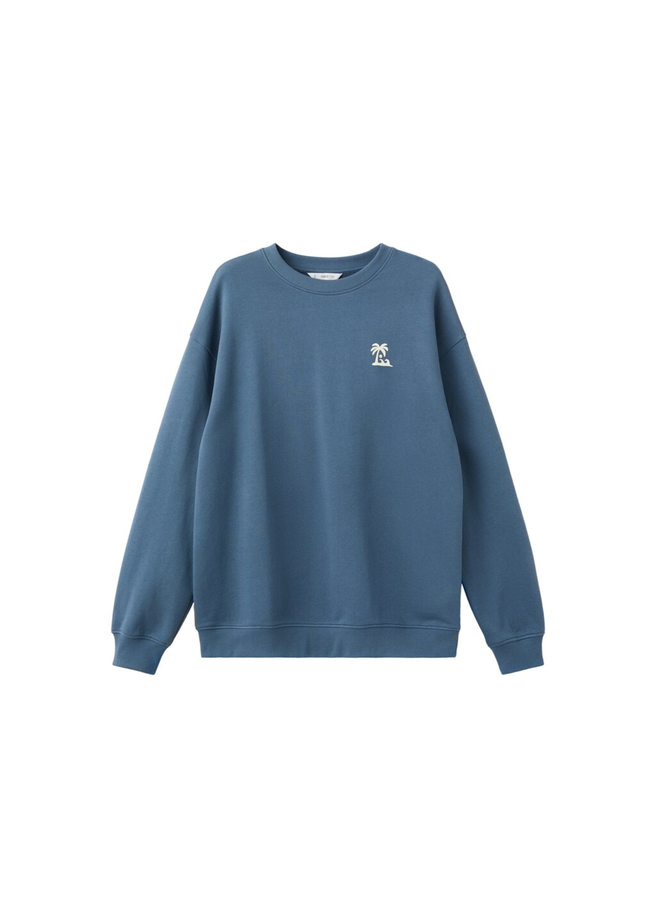 MANGO TEEN Sweatshirt 'Tropical' in Blue: front