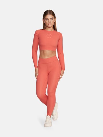 GOLD´S GYM APPAREL Skinny Sports trousers 'BROOKE' in Orange