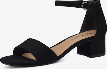TAMARIS Strap sandal in Black: front