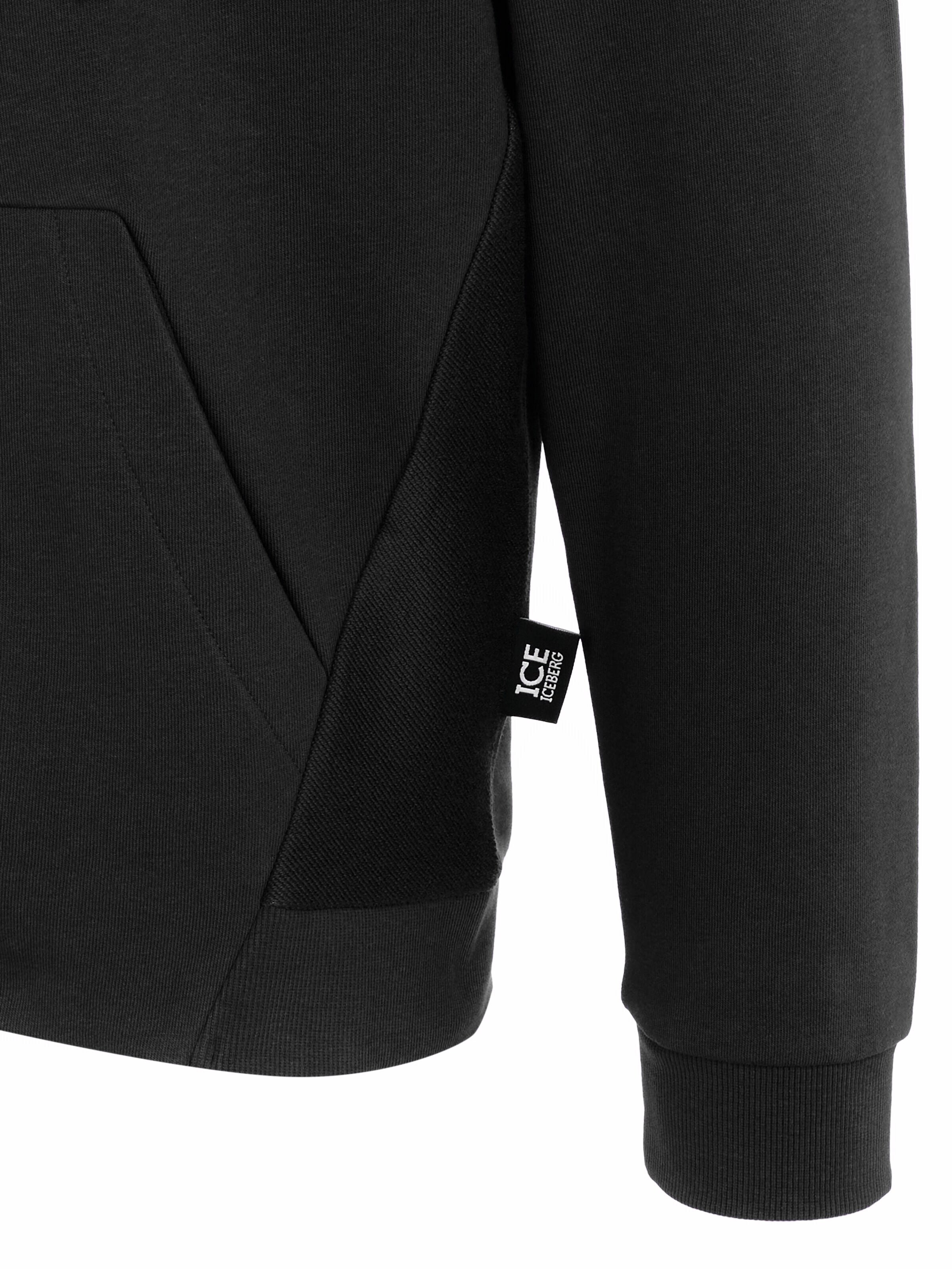 ICEBERG Sweatjacke 'Iceberg Pullover'‌‌‌‌‌‌‌‌ in Schwarz