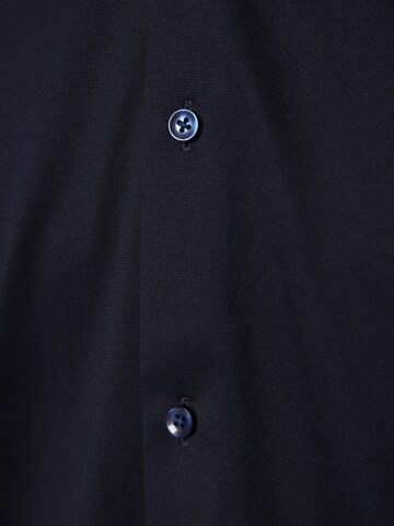 BOSS Black Regular fit Business Shirt 'HANK' in Blue