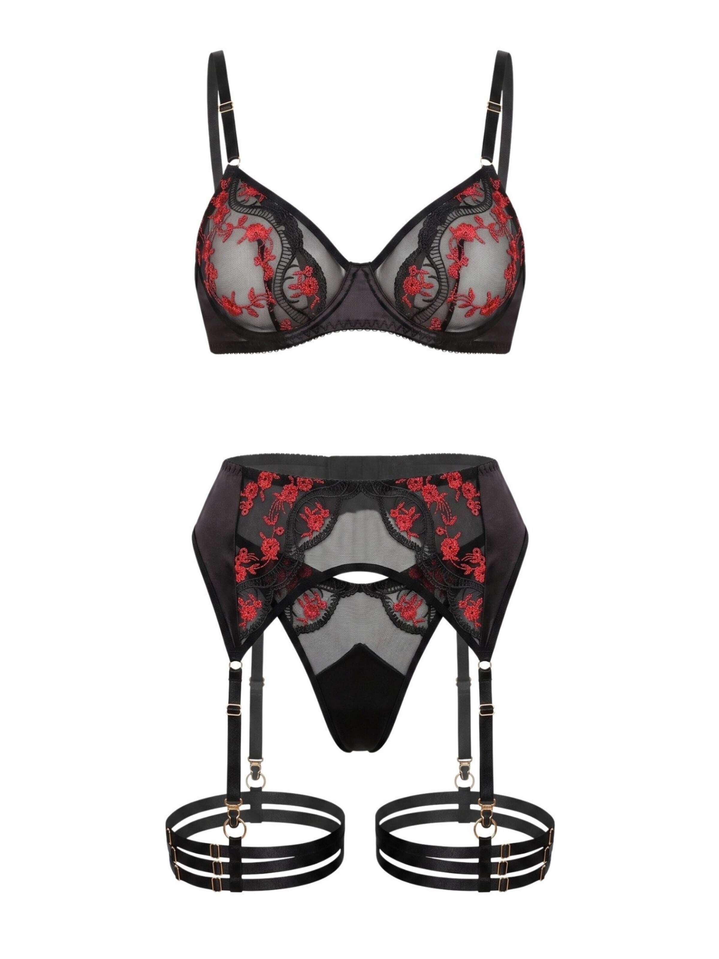Orchibelle Wäsche-Sets‌‌‌‌‌ in 75 in schwarz, Produktansicht