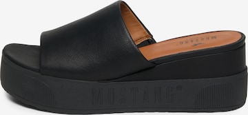 MUSTANG Mules in Black: front