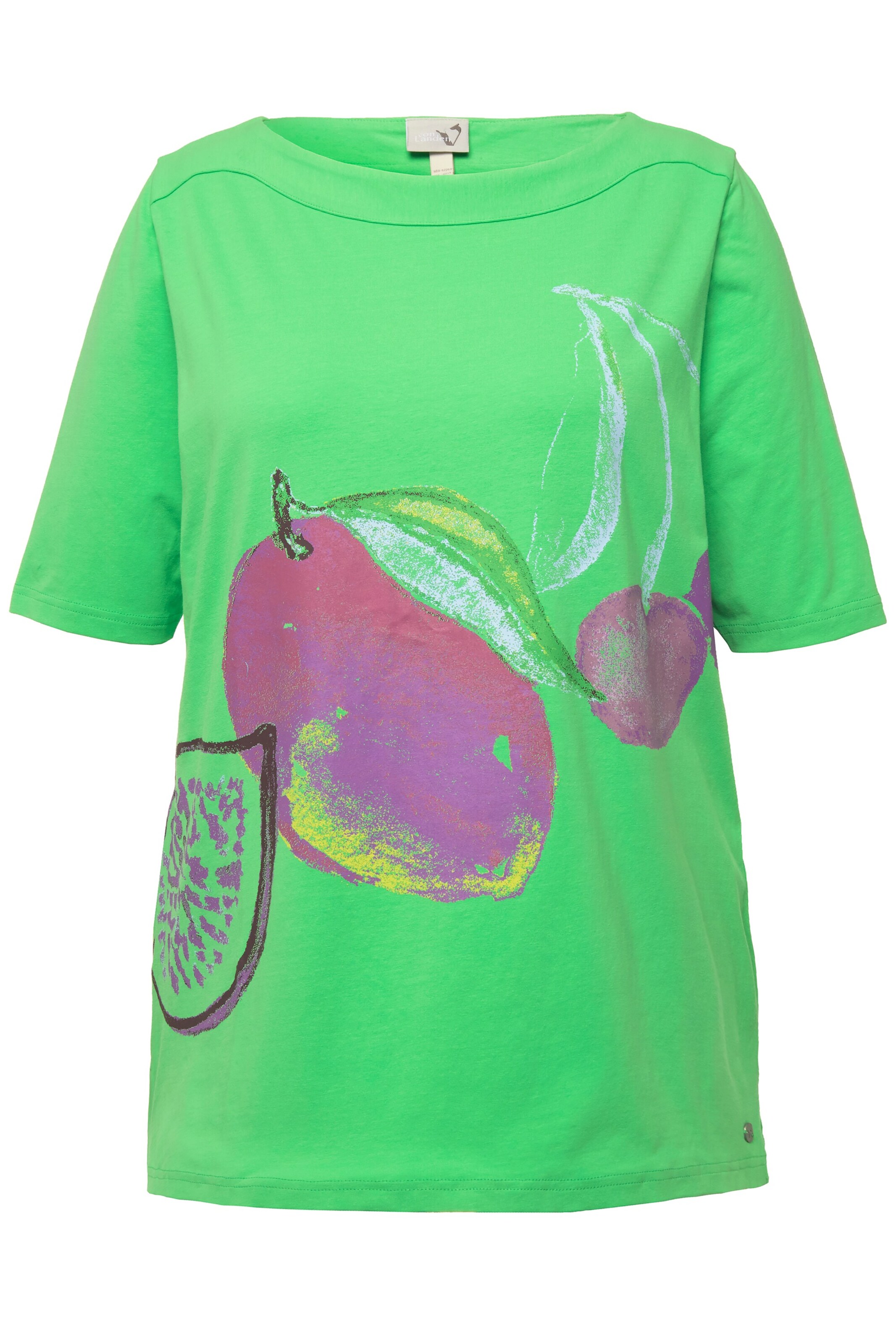 Ulla Popken Shirt in Groen: voorkant