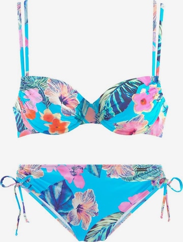 LASCANA Bikini in Blauw: voorkant