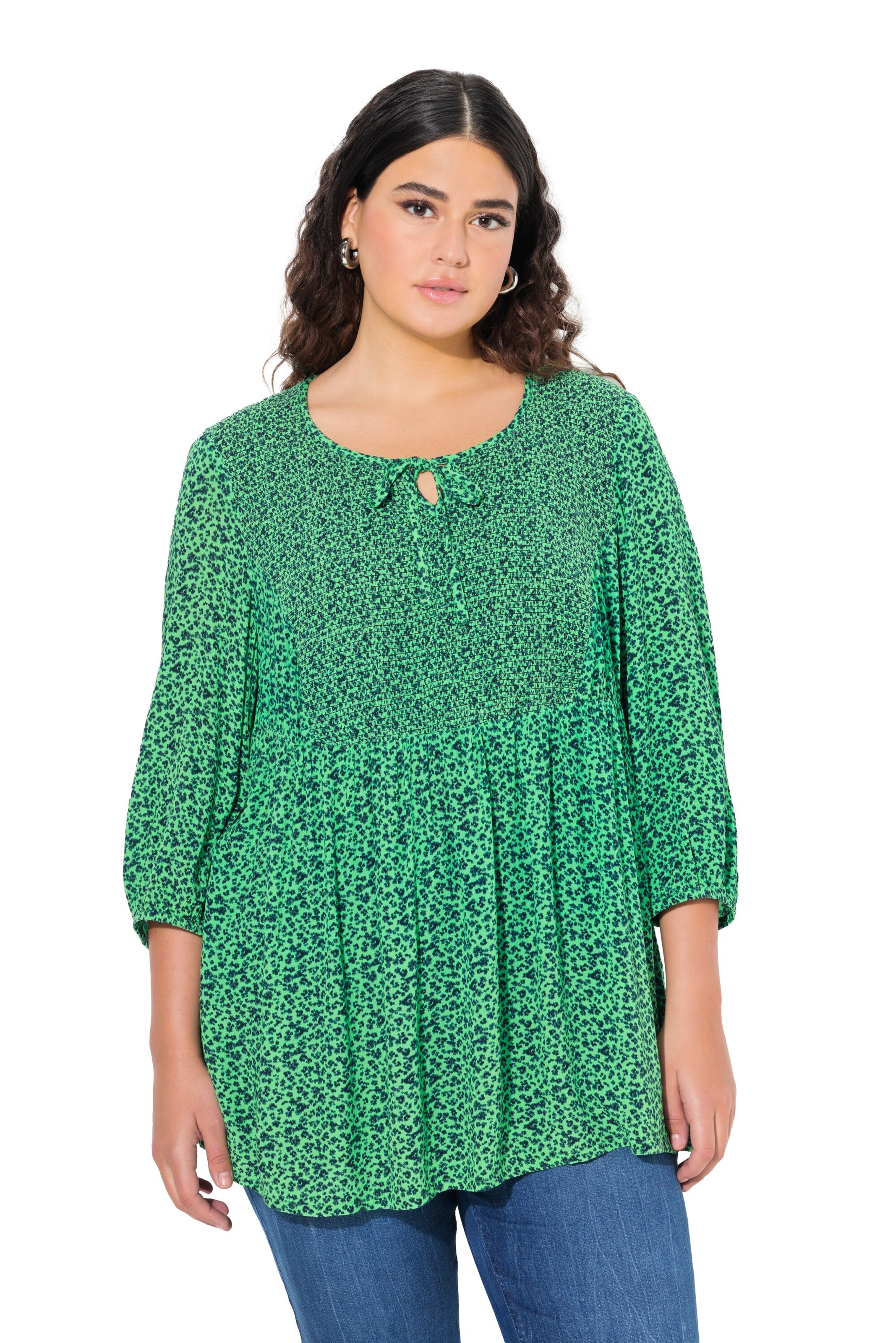 Ulla Popken Blouse in Green: front
