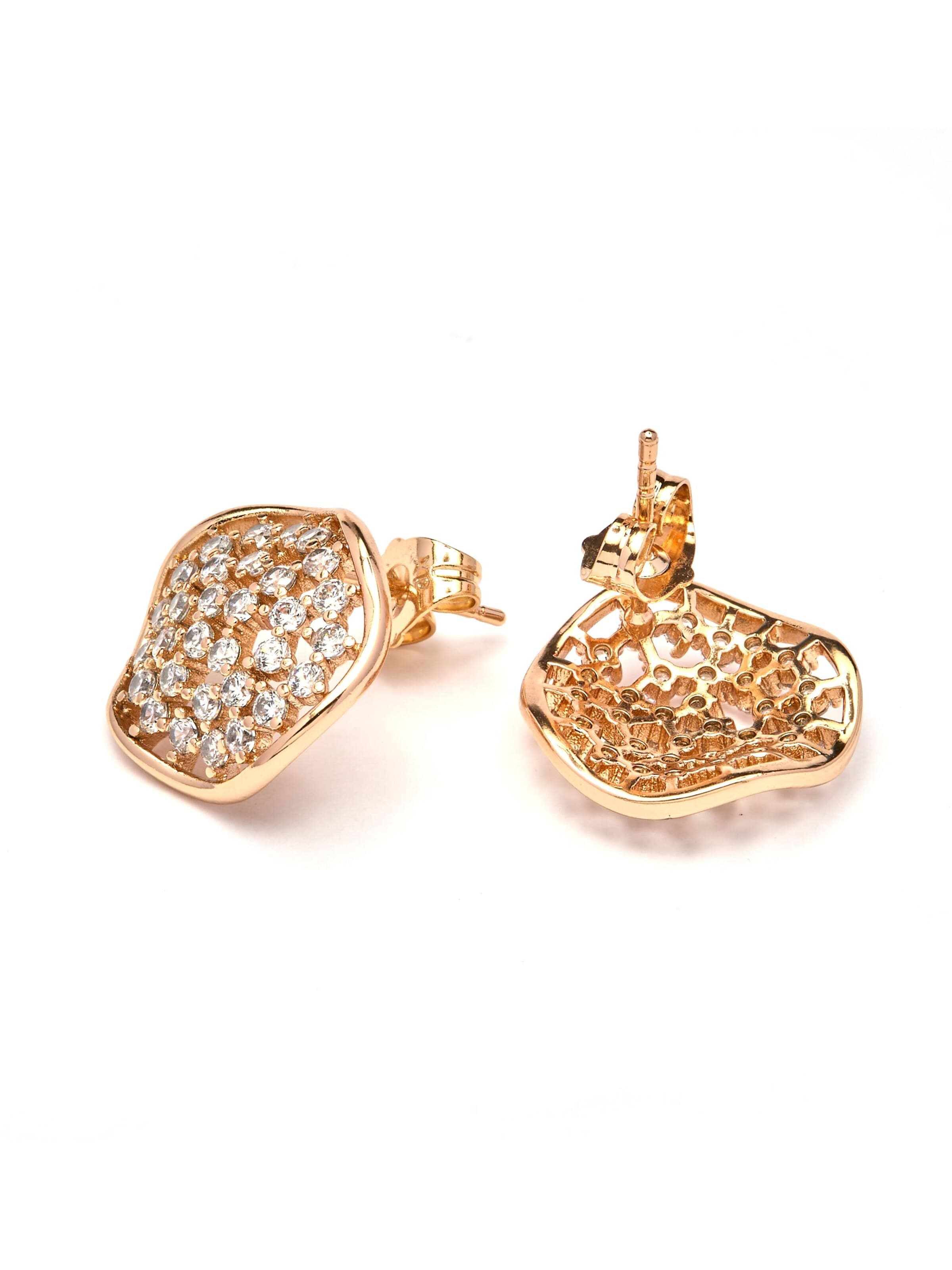 Luxenter Earrings 'Oshue' in Gold