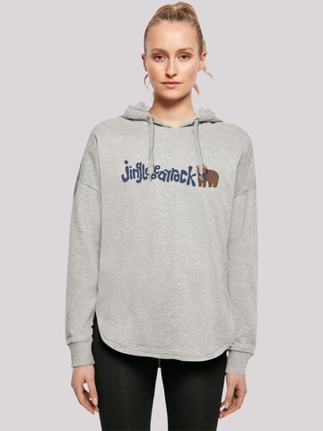 F4NT4STIC Sweatshirt 'Christmas Jingle Bear Rock' in Grey: front