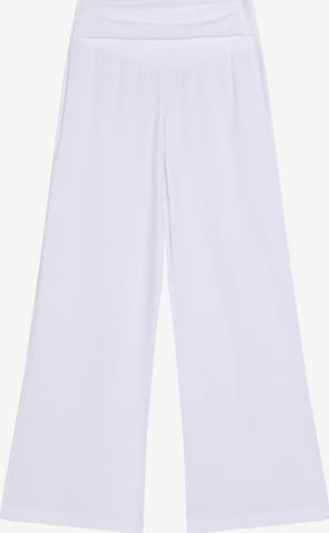 Bershka Pants in White: front