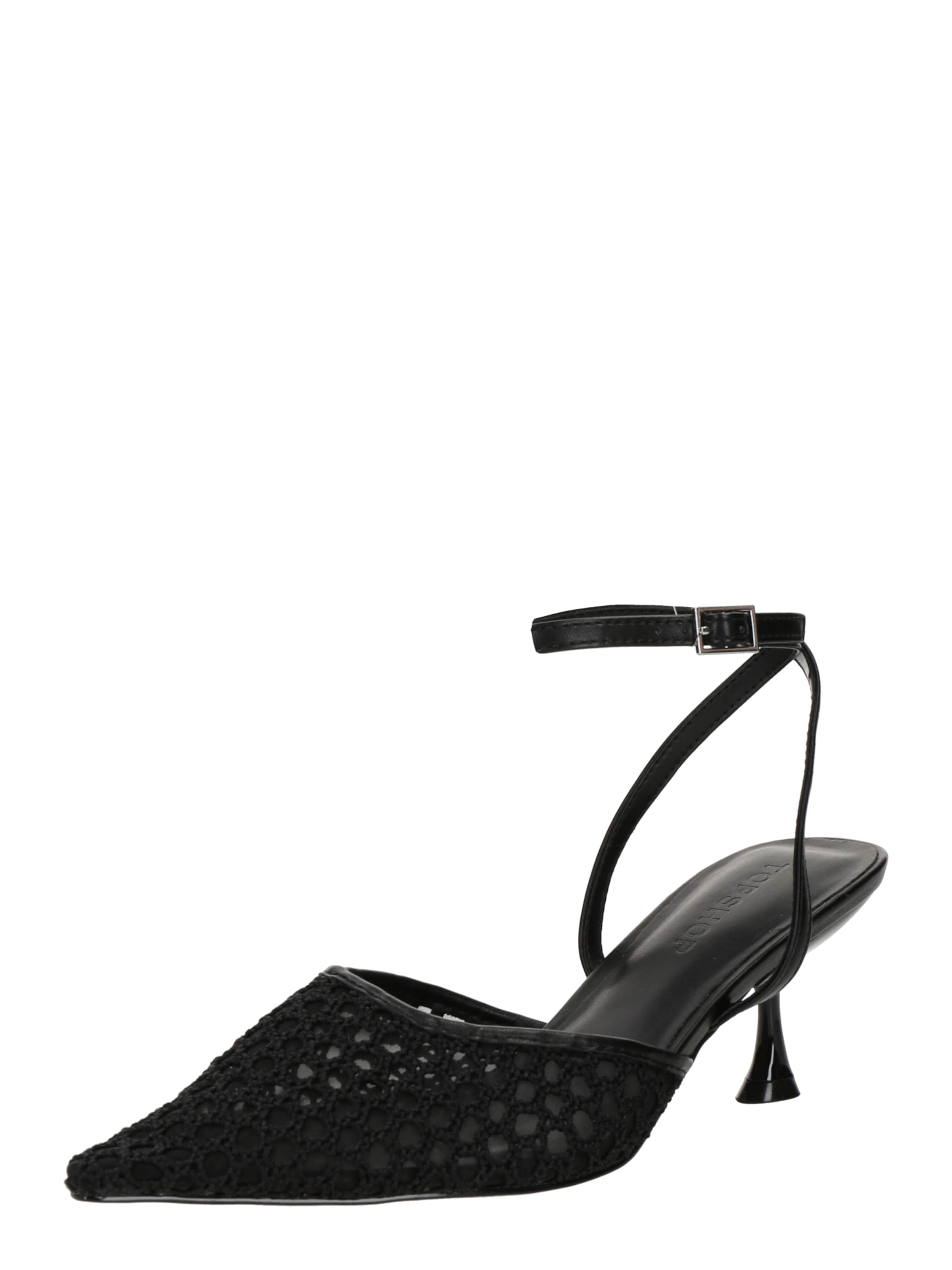 TOPSHOP Γόβες slingback 'IGGY' σε μαύρο: μπροστά